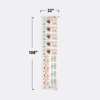 DTF gang sheet, 22 by 108 inches