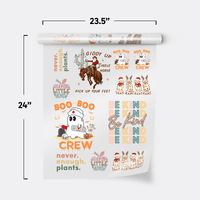 Sublimation gang sheet, 23.5 by 24 inches