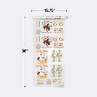 UV DTF gang sheet, 15.75 by 36 inches